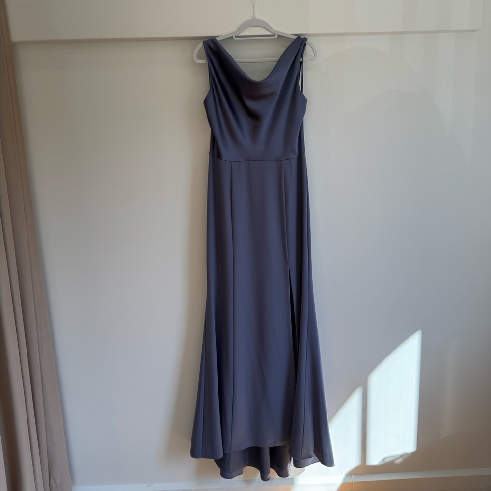 Amsale - Fluid Satin/Crepe Bridesmaid Dress - 14
